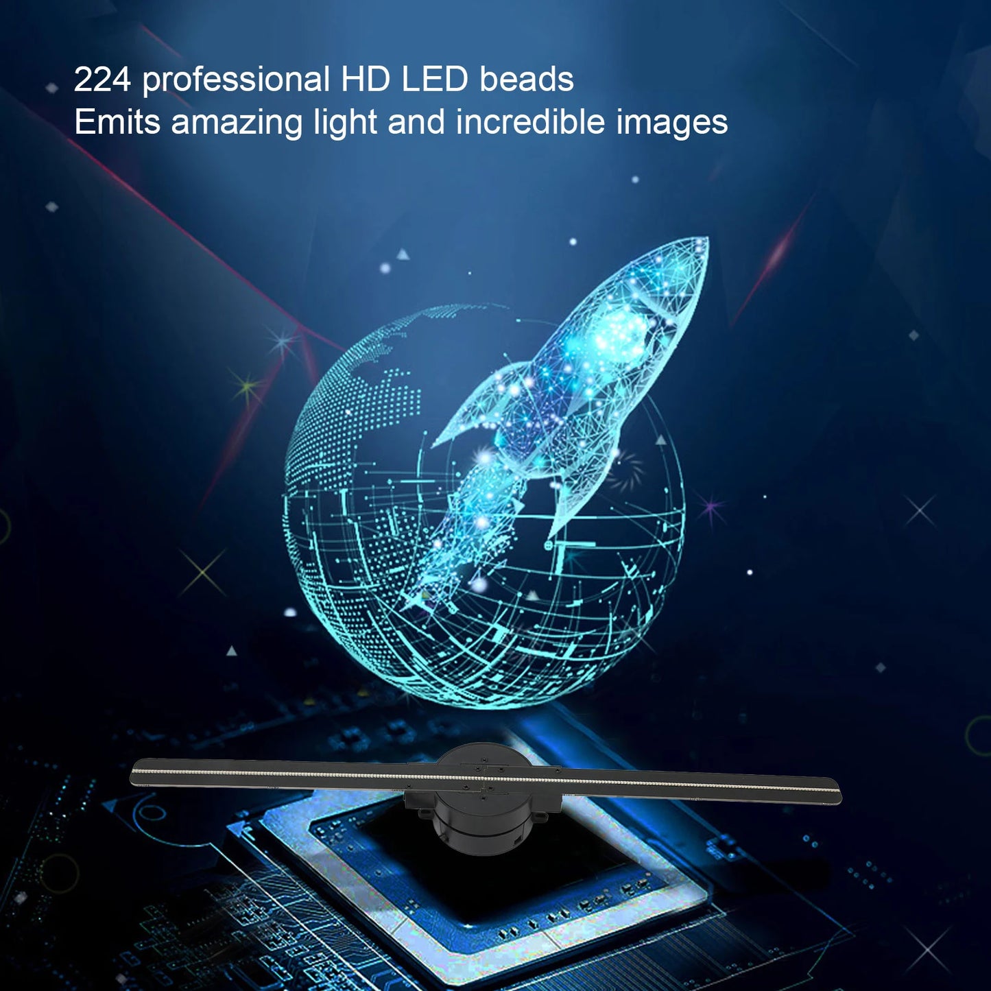 HoloFan : écran holographique 3D avec Wi-Fi
