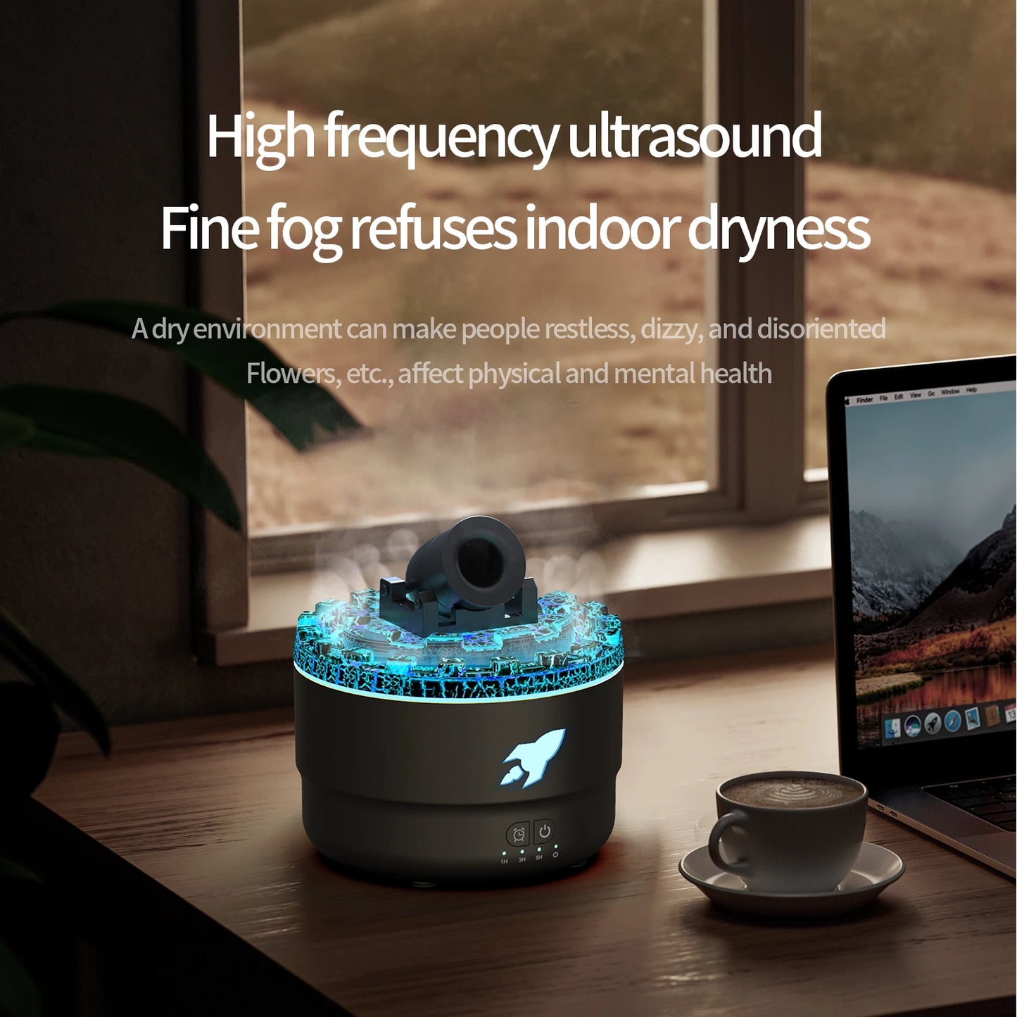 VolcanoMist: Crack Light Aroma Diffuser