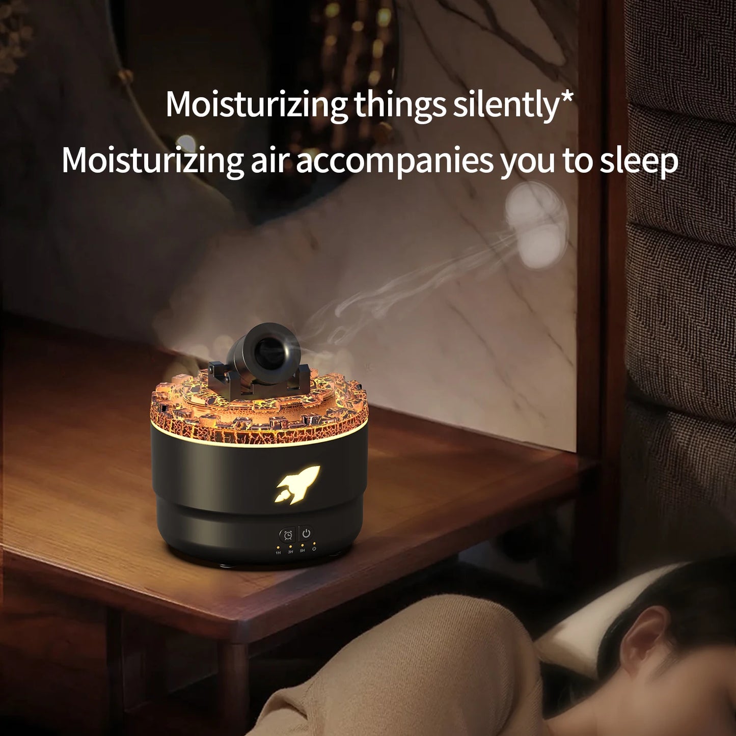 VolcanoMist: Crack Light Aroma Diffuser